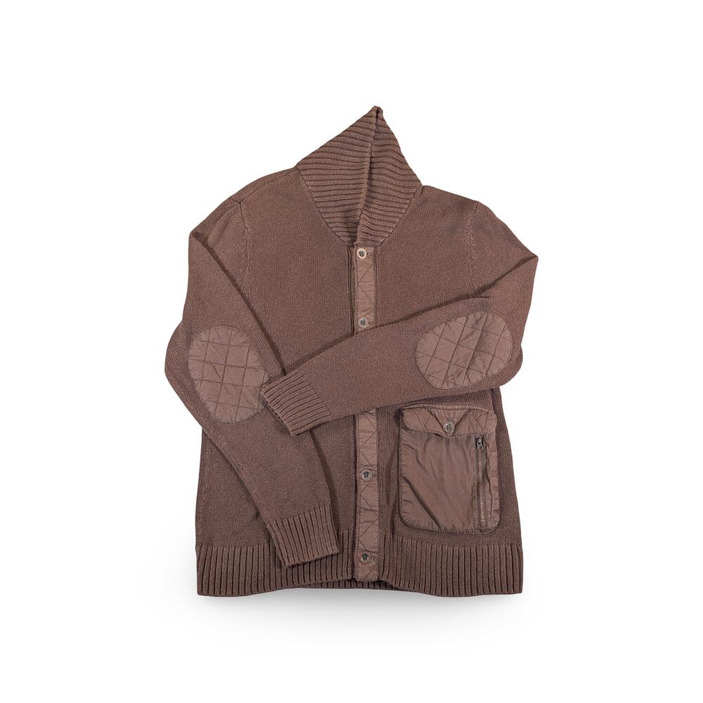REI Brown Knit Button Front Cardigan Sweater Men’s L